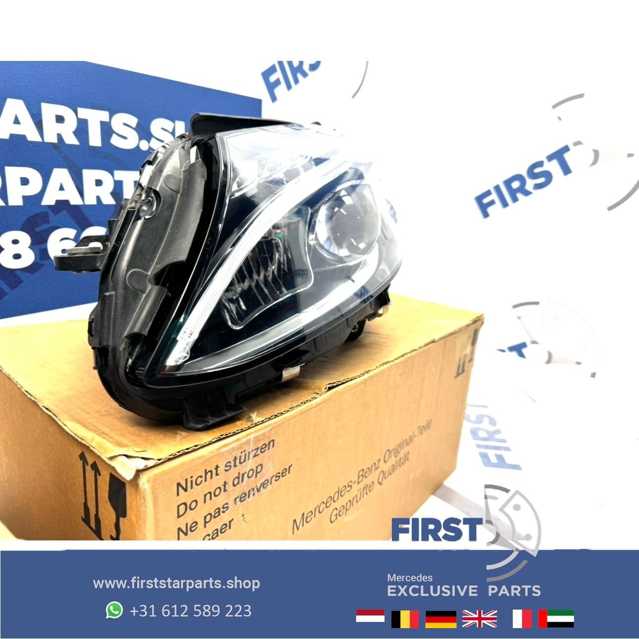 W205 LED KOPLAMP LINKS High Performance A2059062504 Mercedes, Auto-onderdelen, Verlichting, Gebruikt, -, Ophalen of Verzenden