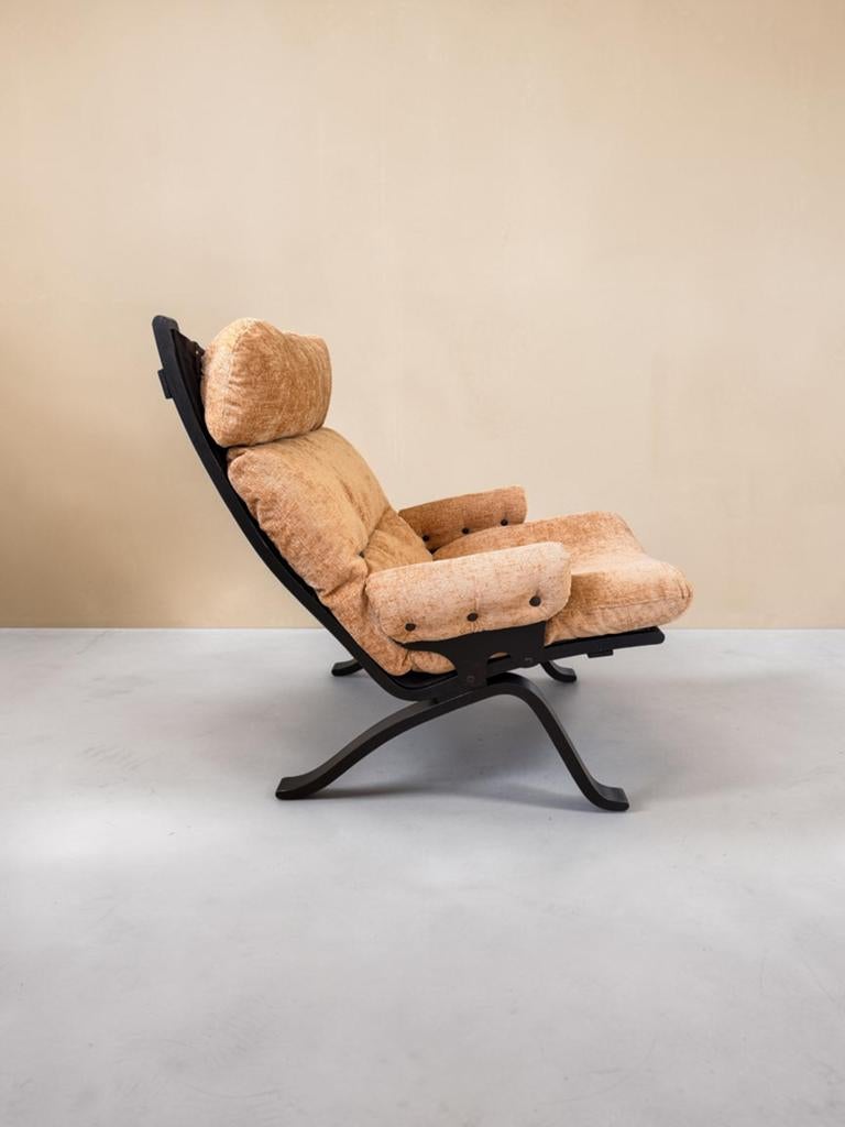 Design fauteuil Ingmar Relling vintage stoel, Huis en Inrichting, Fauteuils, Ophalen, Zo goed als nieuw, Stof, 50 tot 75 cm