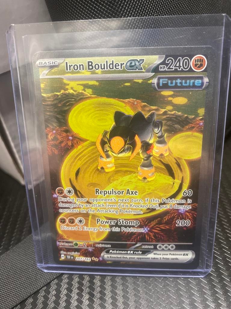Iron Boulder ex (207/162) - Pokémon kaart, Ophalen of Verzenden, Zo goed als nieuw, Losse kaart