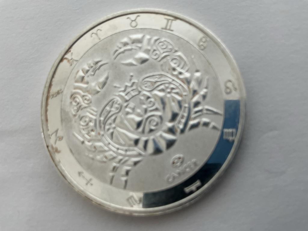 Zilveren Tokelau Kreeft Sterrenbeeld Munt 2021, Ophalen of Verzenden, Oost-Azië, Losse munt, Zilver