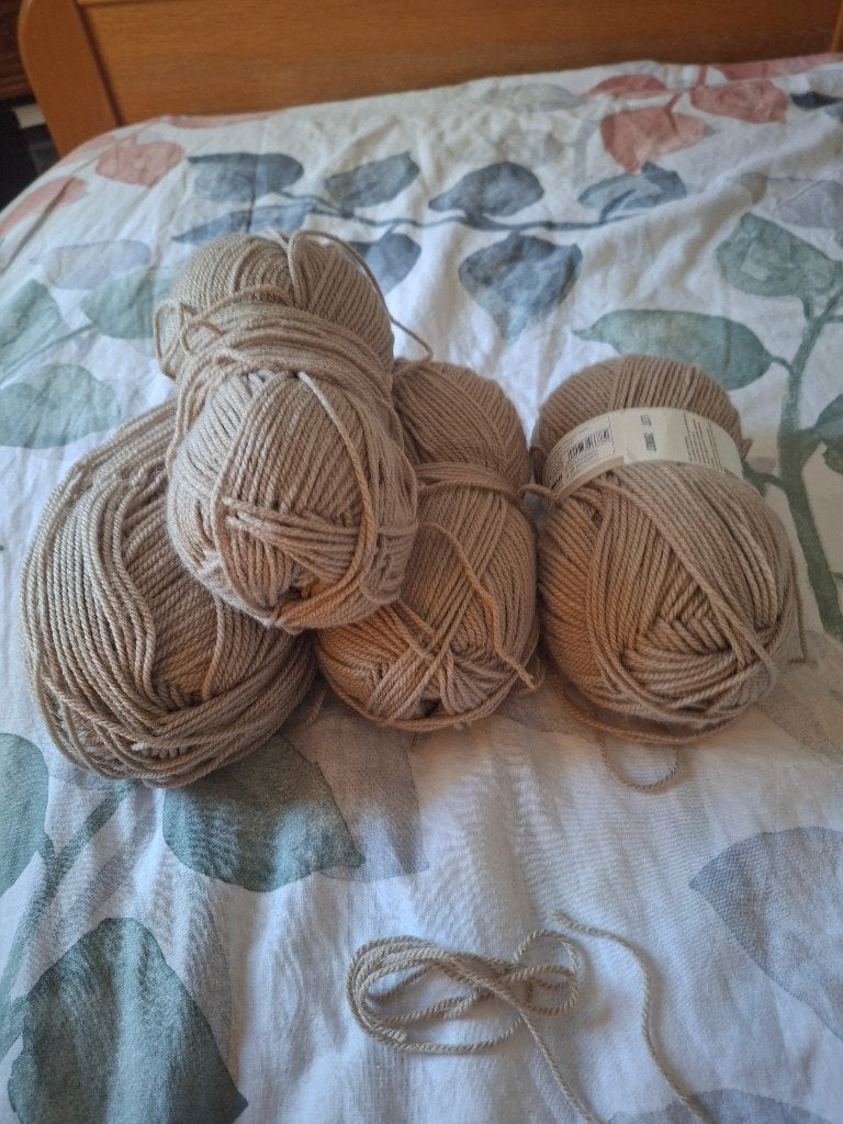 Wol zeeman beige, Ophalen, Zo goed als nieuw, Breien of Haken, Wol of Garen