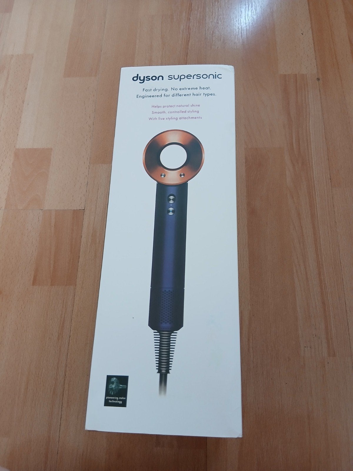 Dyson Supersonic Föhn - Blauw/Koper met Opzetstukken, Ophalen, Zo goed als nieuw, Haarverzorging