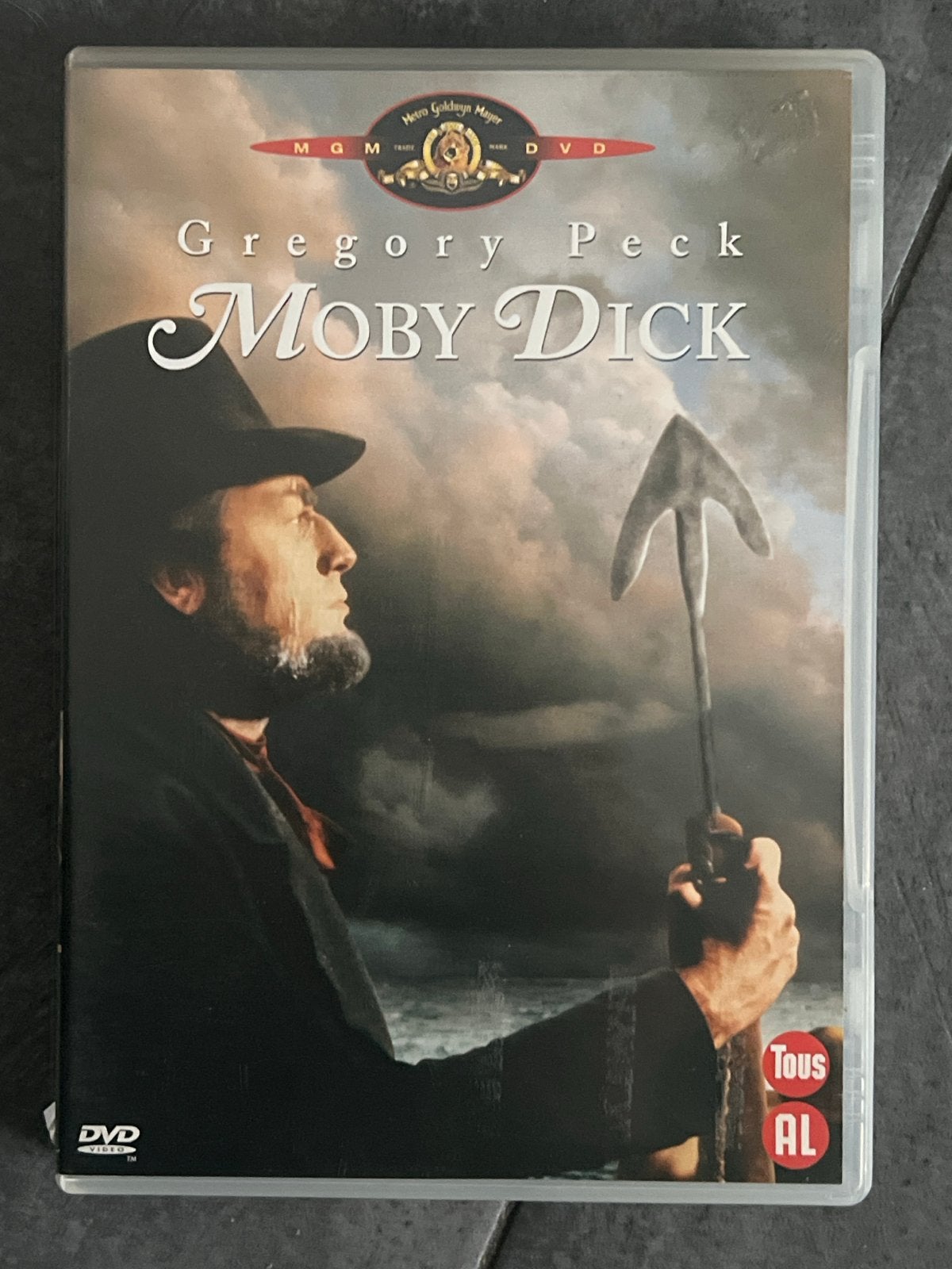 Moby Dick DVD - Klassiek avontuur met Gregory Peck, Nederlands, Ophalen of Verzenden, Zo goed als nieuw, Engels