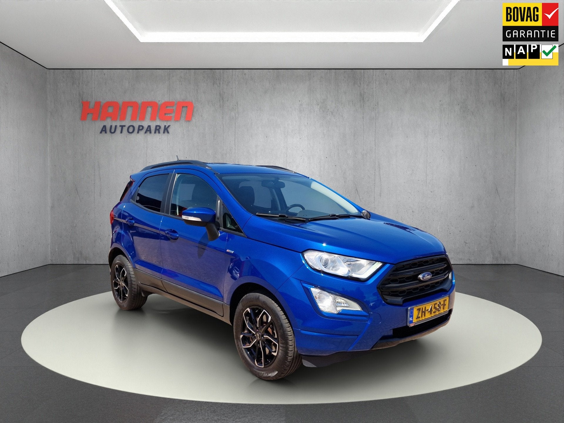 Ford EcoSport 1.0 EcoBoost Trend Ultimate ALL-IN PRIJS, Auto's, Gebruikt, Ecosport, Blauw, Origineel Nederlands