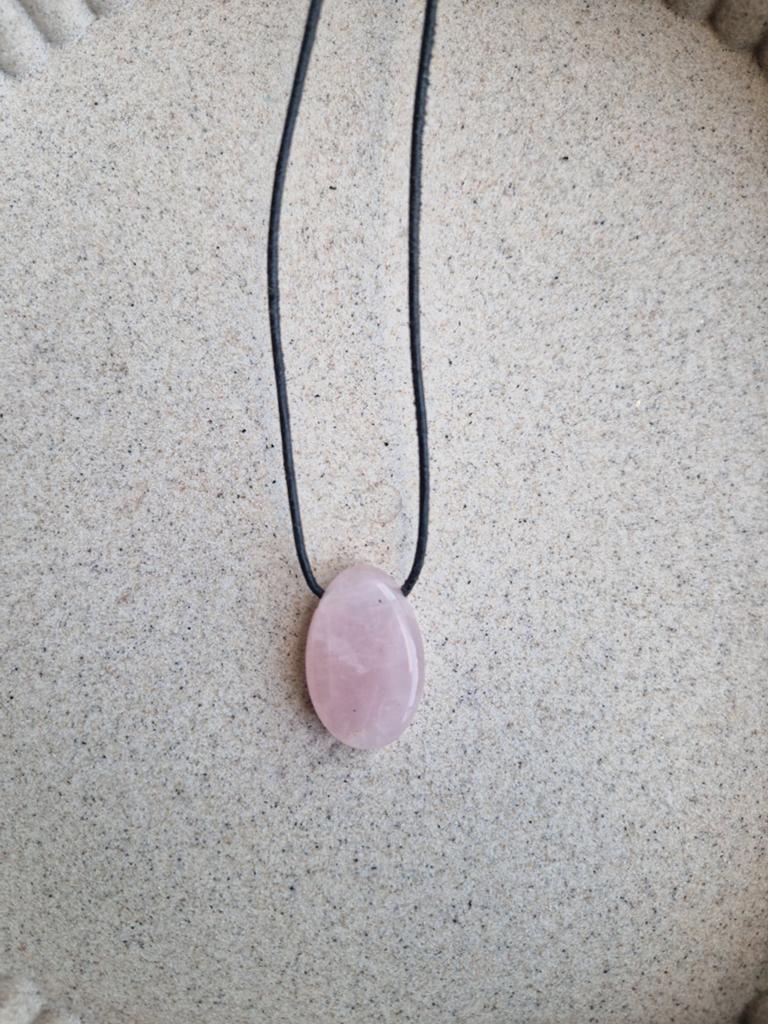 Rozenkwarts ketting nieuw, Ophalen of Verzenden, Nieuw, Roze, Steen of Mineraal