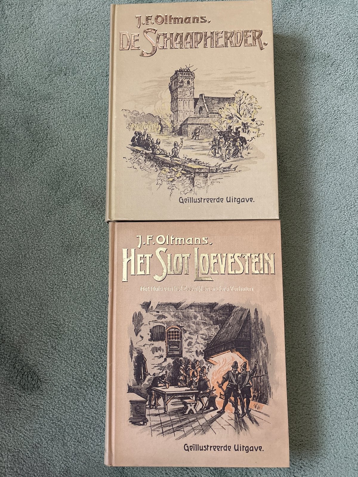 J.F. Oltmans: De Schaapherder & Het Slot Loevestein, Ophalen of Verzenden, Zo goed als nieuw, Nederland
