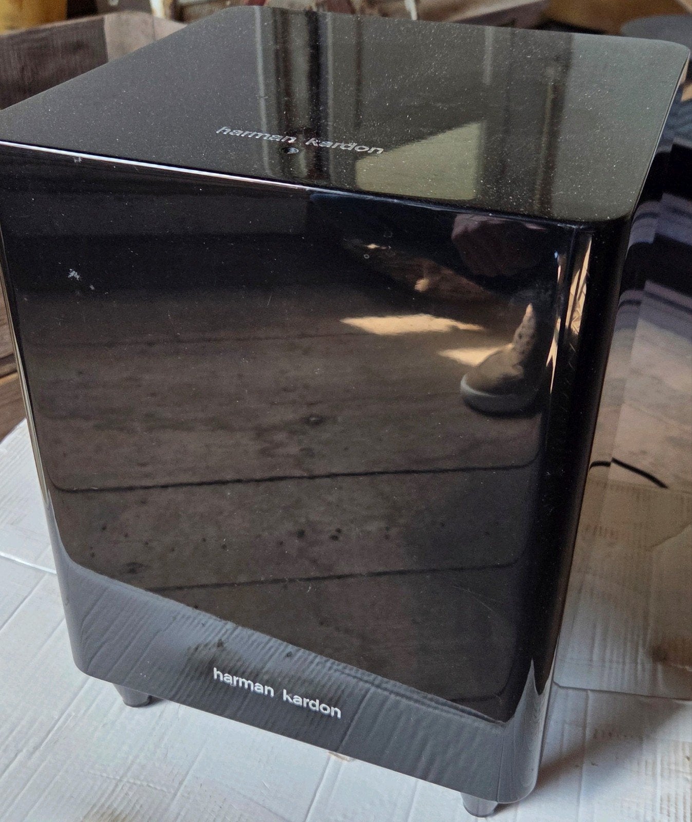 Harman Kardon HKTS210SUB/230 Subwoofer, 150 watt of meer, Gebruikt, Subwoofer, Ophalen of Verzenden