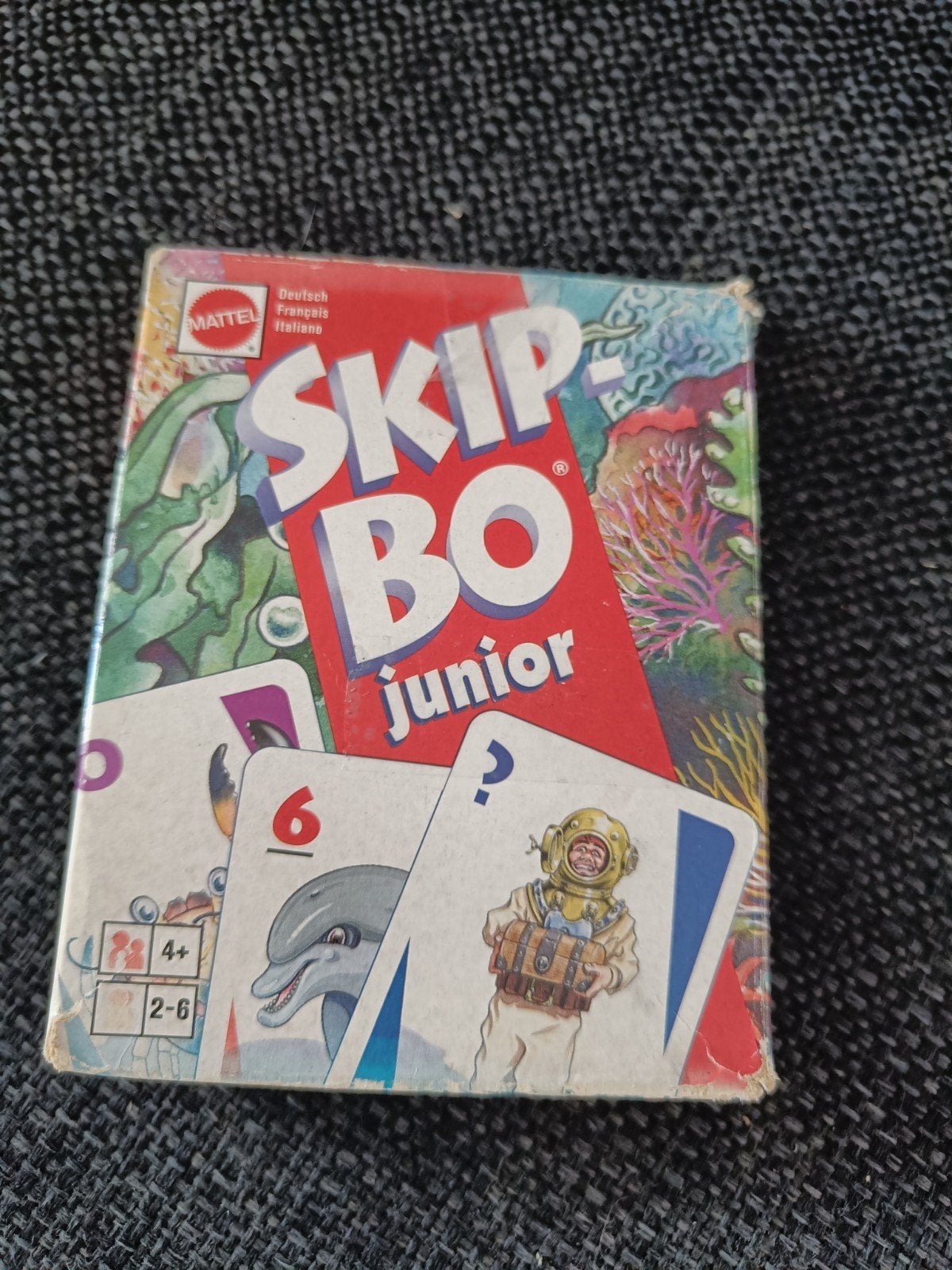 Skip-Bo Junior Kaartspel - Mattel, Vijf spelers of meer, Ophalen of Verzenden, Gebruikt, Mattel