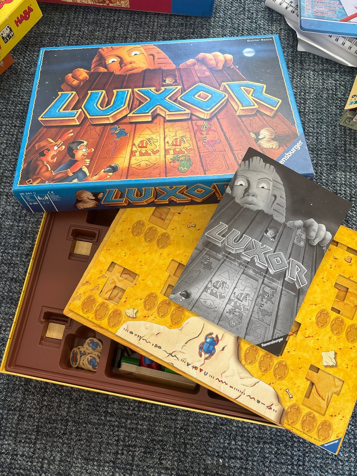 Luxor bordspel van Ravensburger, Een of twee spelers, Ophalen of Verzenden, Gebruikt