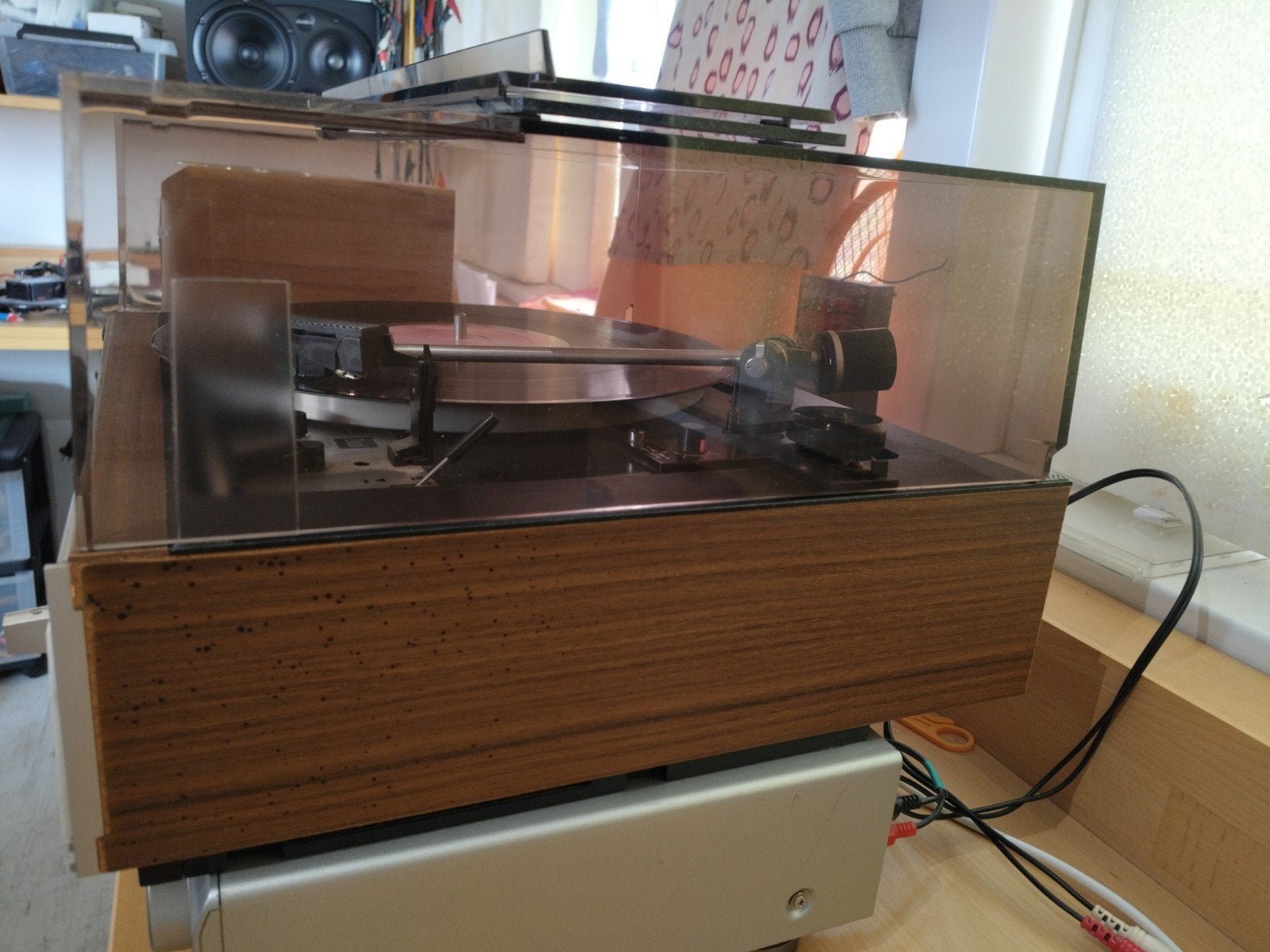 Dual HS-62 Platenspeler, Ophalen, Pitch-regelaar, Zo goed als nieuw, Platenspeler