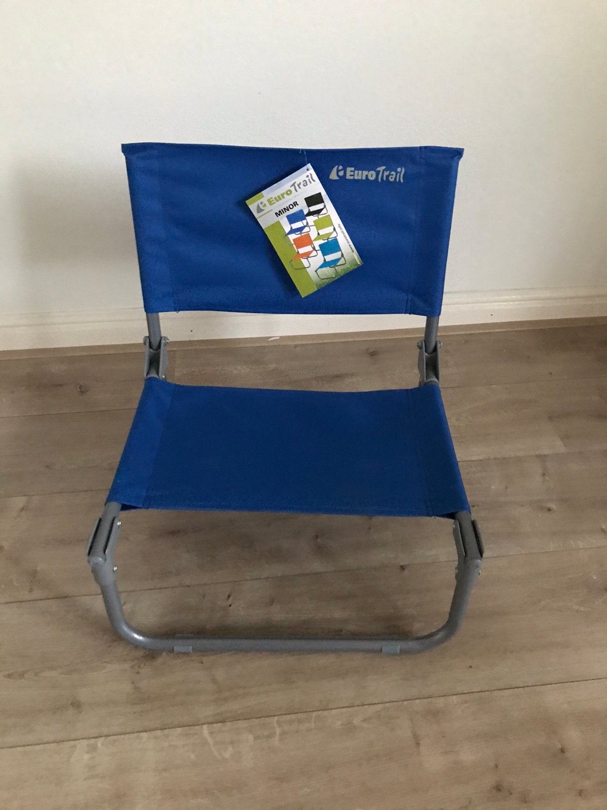 EurotraiL strandstoel visstoel buiten stoel camping blauw, Ophalen of Verzenden