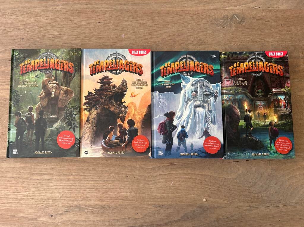 De Tempeljagers boekenreeks - Michael Reefs (4 boeken), Ophalen of Verzenden, Zo goed als nieuw