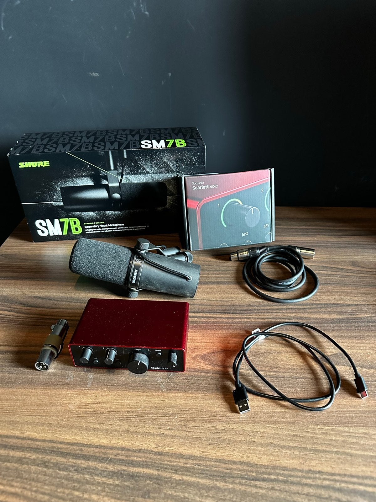 Shure SM7B + Focusrite Scarlett Solo 4th gen, Ophalen, Nieuw, Overige typen