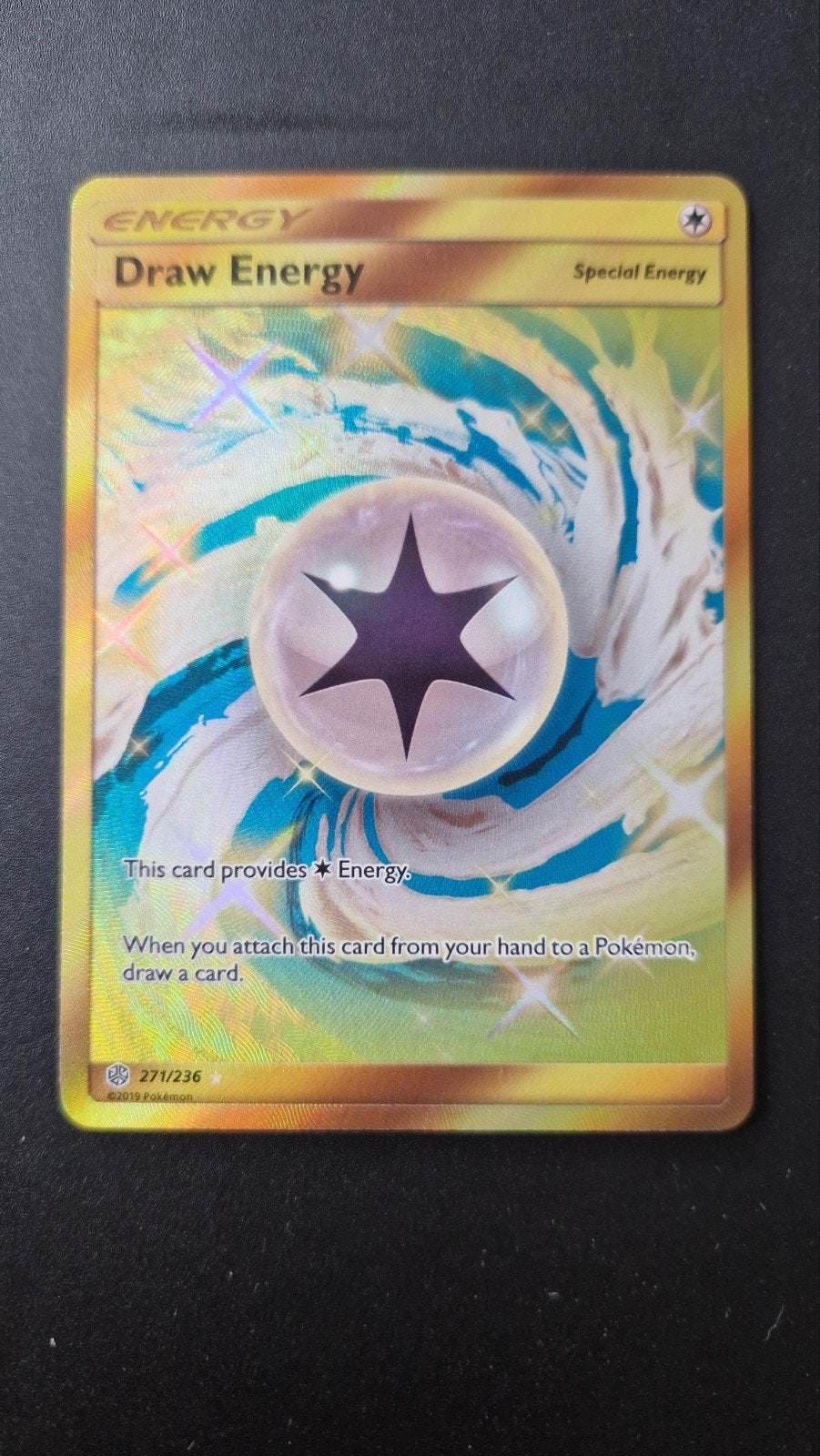 Draw Energy 271/236 Cosmic Eclipse Pokemon, Ophalen of Verzenden, Zo goed als nieuw, Losse kaart