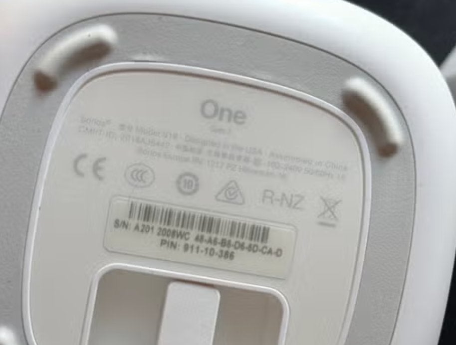 Foto 4 van Sonos One Gen 2 Wit - Nieuw in doos