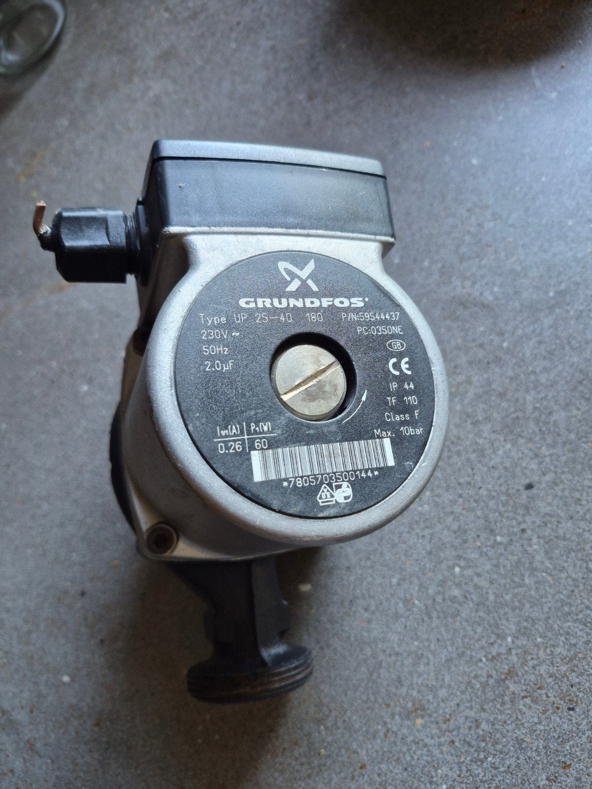Grundfos UP 25-40 180 Circulatiepomp, Ophalen, Gebruikt, Elektrisch, Overige typen