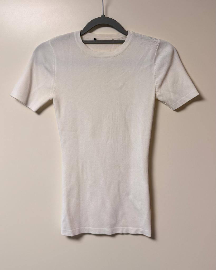 Nikkie Jolie top wit met korte mouwen, Wit, Ophalen of Verzenden, Maat 34 (XS) of kleiner, Gedragen