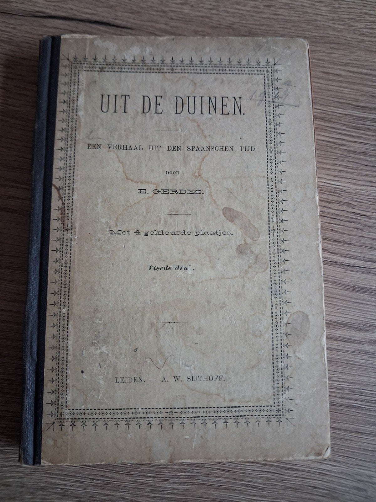 Vintage boek; Uit de Duinen - E. Gerdes (Vierde druk), Ophalen, Gelezen, E. Gerdes