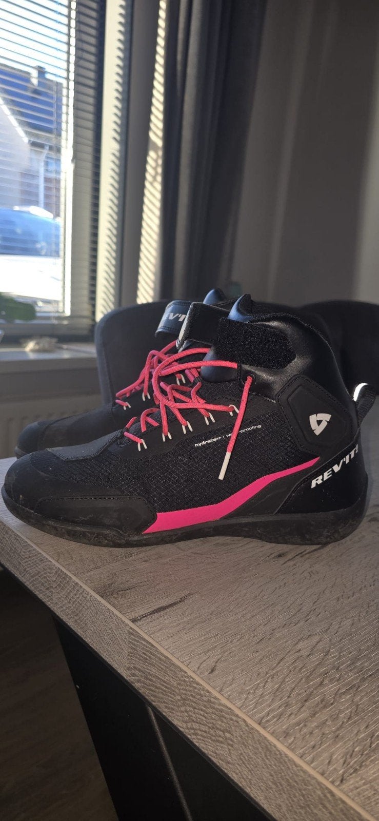 REV'IT! Hydratex motorfietsschoenen 2x gedragen- Maat 42, Motoren, Ophalen, Revit REV’IT, Dames, Laarzen