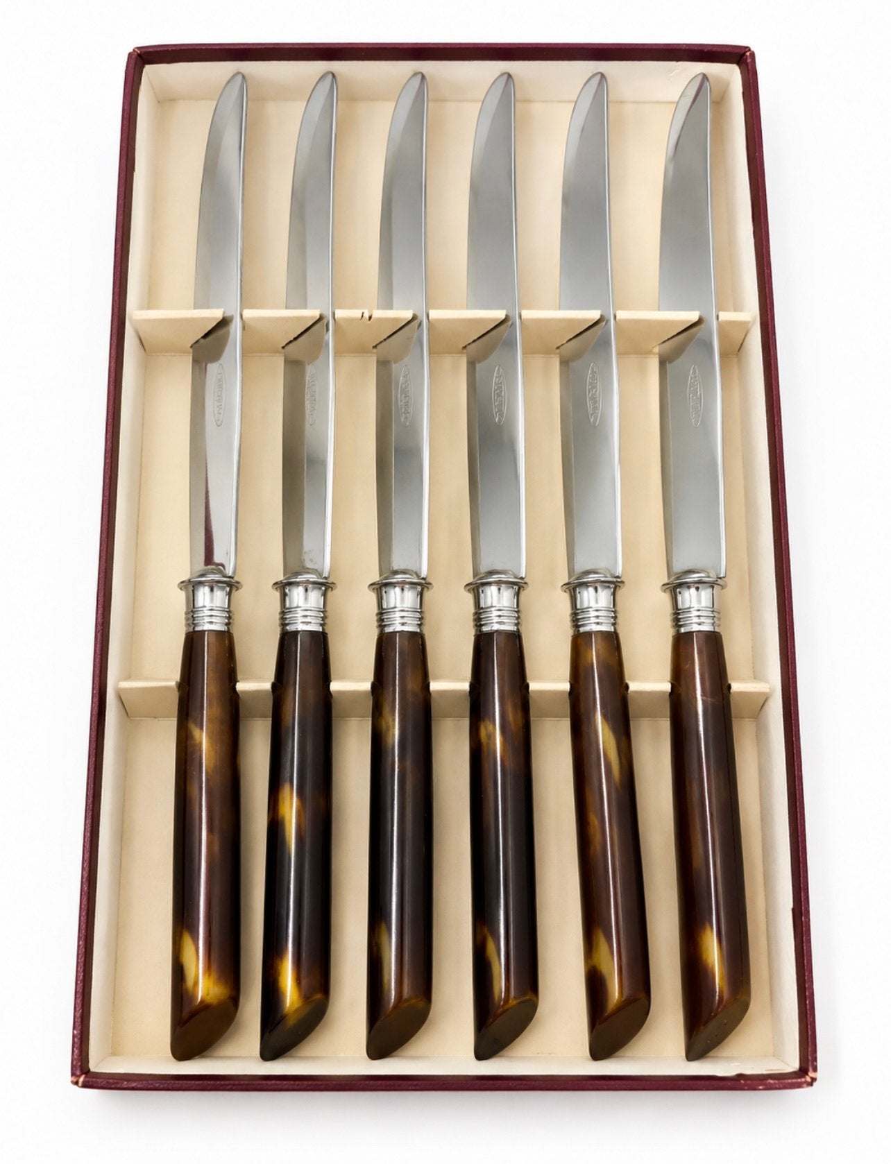 Vintage messen met bakelieten handvatten, Ophalen of Verzenden