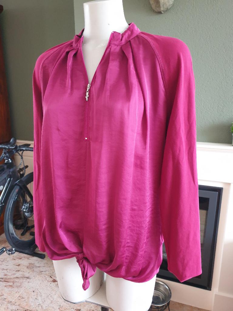 Inizia schitterende cyclaam roze trui top shirt 38 M, Maat 38/40 (M), Verzenden, Inizia, Zo goed als nieuw