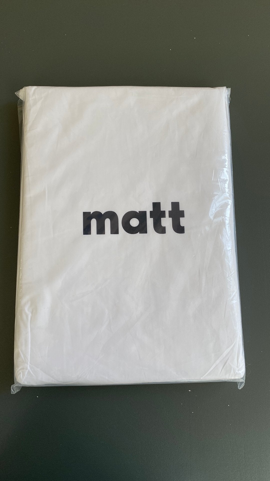 Matt Percale dekbedovertrek cover 140x200 + sloop, Ademend, Wit, Dekbedovertrek, Katoen