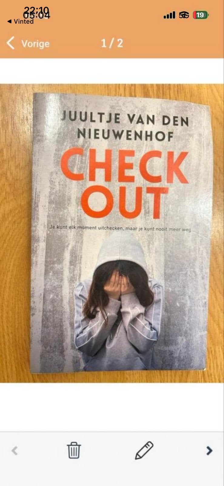 Check out boek - juultje van den nieuwenhof, Boeken, Ophalen of Verzenden, Zo goed als nieuw