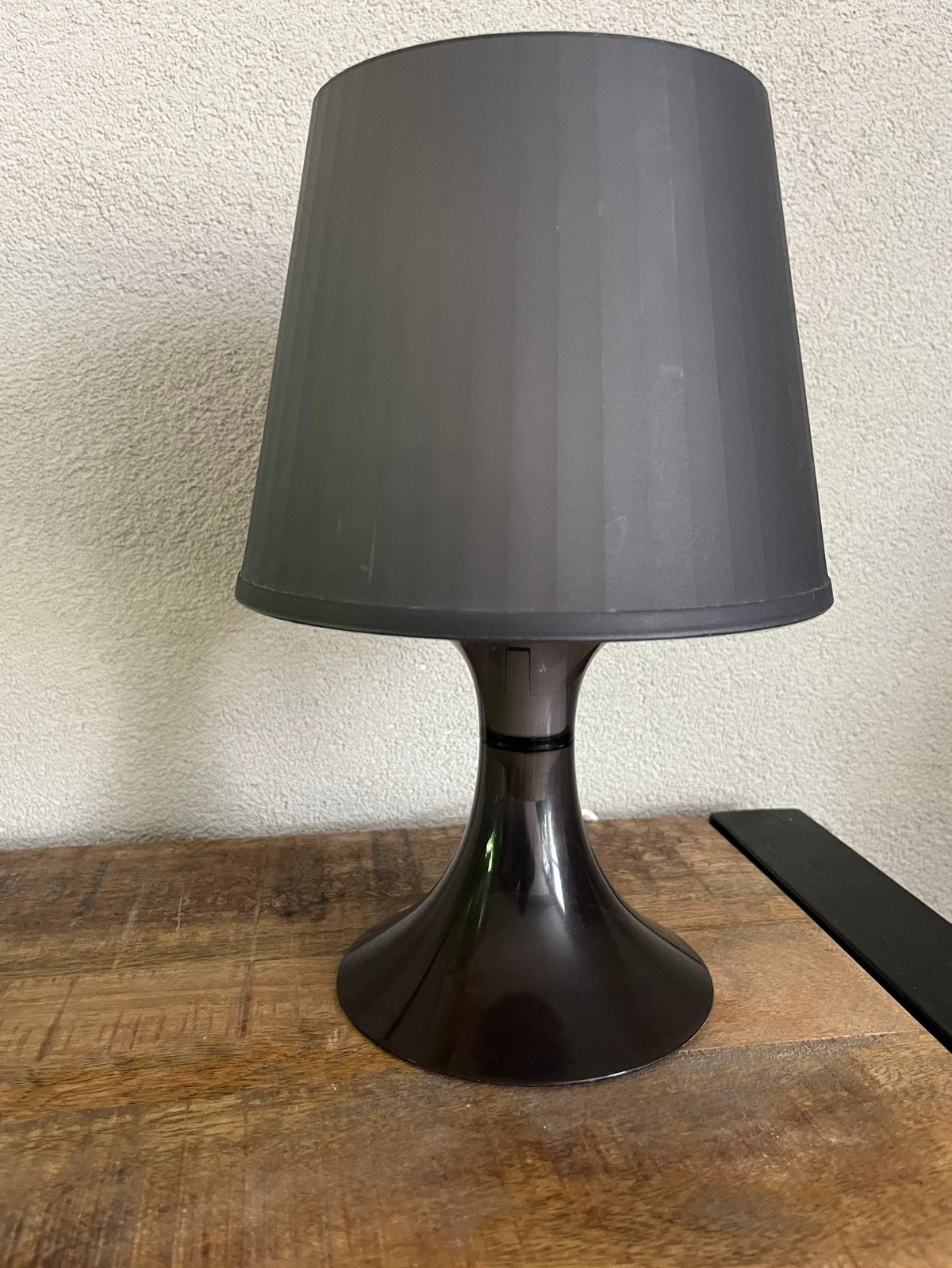 Vintage IKEA Lampan tafellamp antraciet, Ophalen of Verzenden, Zo goed als nieuw, IKEA