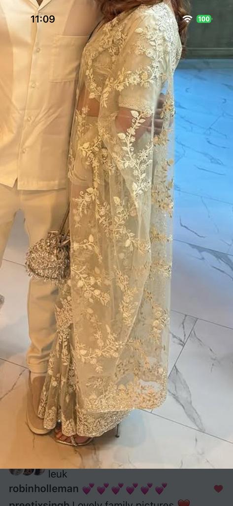 Ready made saree, Kleding | Dames, Gelegenheidskleding, Ophalen of Verzenden, Zo goed als nieuw, Maat 36 (S), Overige typen