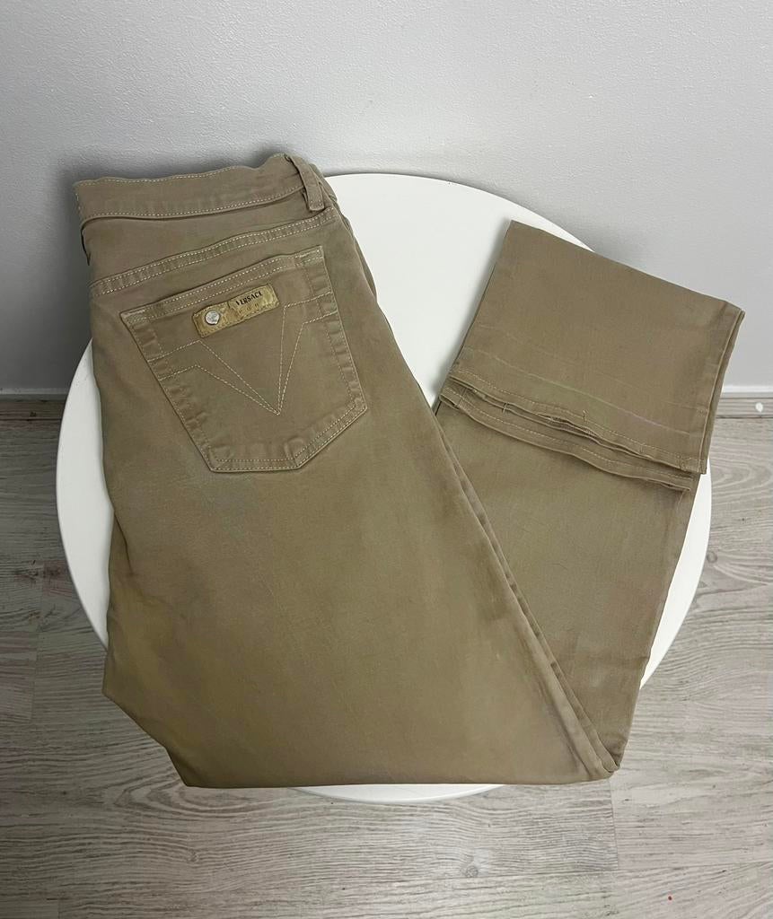 Vintage Versace broek, Beige, Ophalen of Verzenden, Zo goed als nieuw, Maat 34 (XS) of kleiner