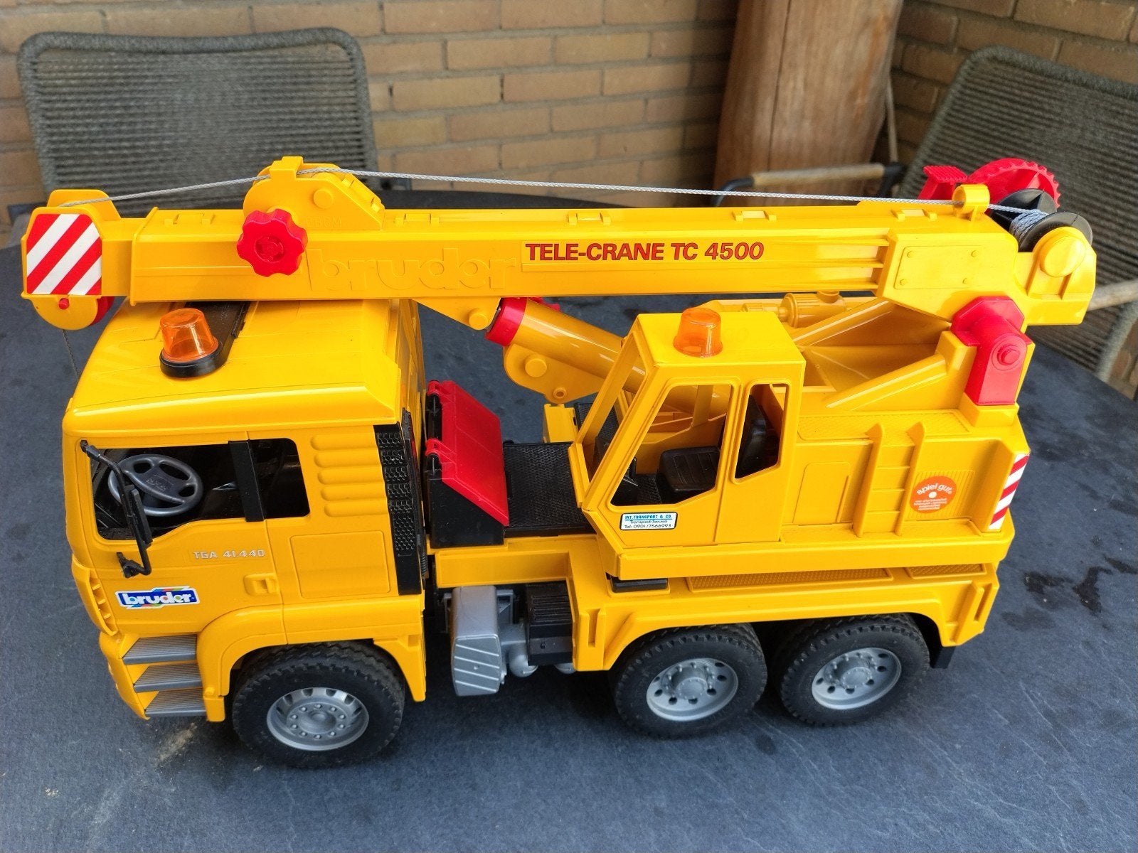 Bruder Tele-Kraanwagen TC 4500 - Zo goed als nieuw, Ophalen, Zo goed als nieuw
