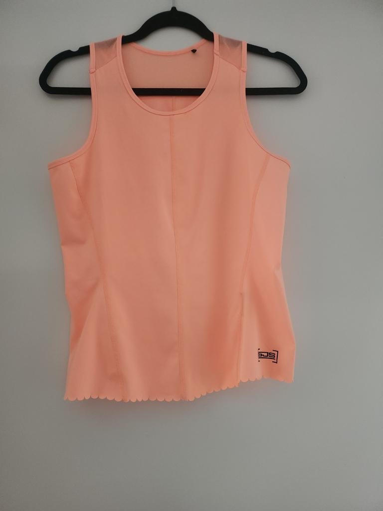 SJS tennis top maat M (Sjeng Schalken Sport), Maat 38/40 (M), Oranje, Ophalen of Verzenden, Zo goed als nieuw