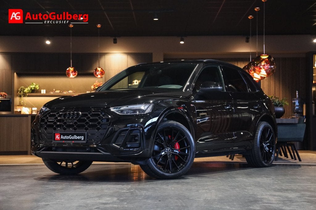 Audi Q5 55 TFSI e 3xS-Line edition Competition RS Seats Napp, Auto's, Audi, Automaat, Gebruikt, Zwart, 4 cilinders