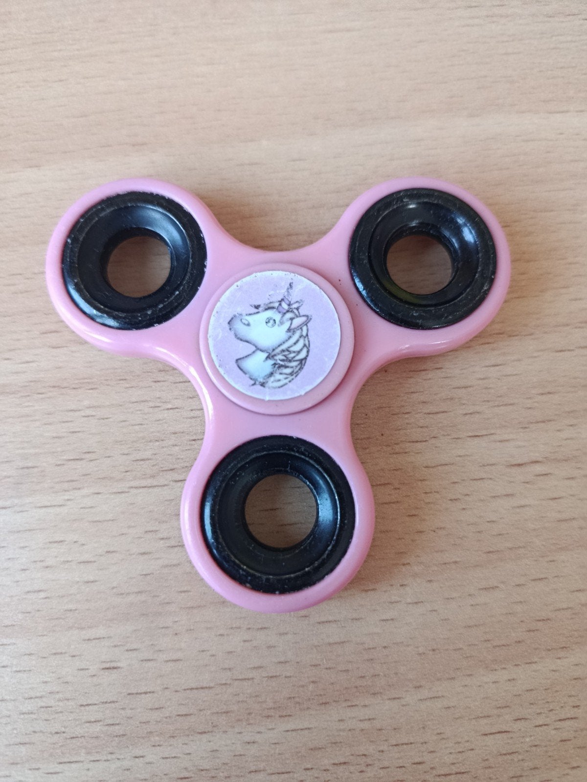 Roze fidget spinner met eenhoorn - Alleen ophalen, Kinderen en Baby's, Ophalen, Gebruikt, Meisje
