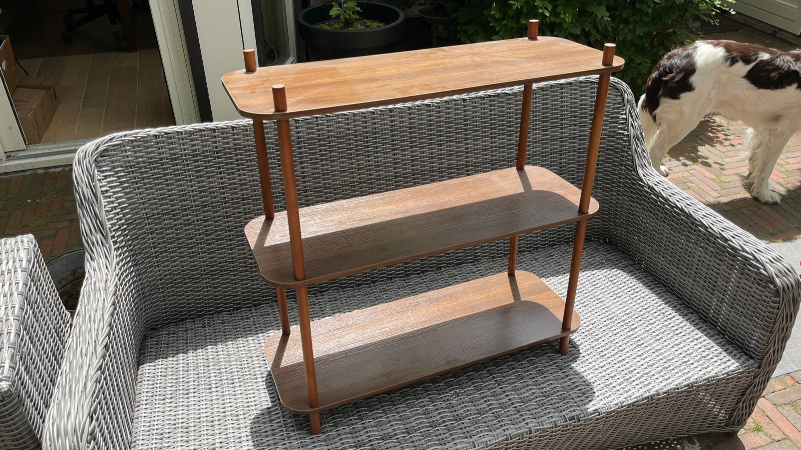 Vintage Mid-Century Retro stijl Wandkastje LBH 80x30x80, Huis en Inrichting, Kasten | Overige, Gebruikt, Ophalen