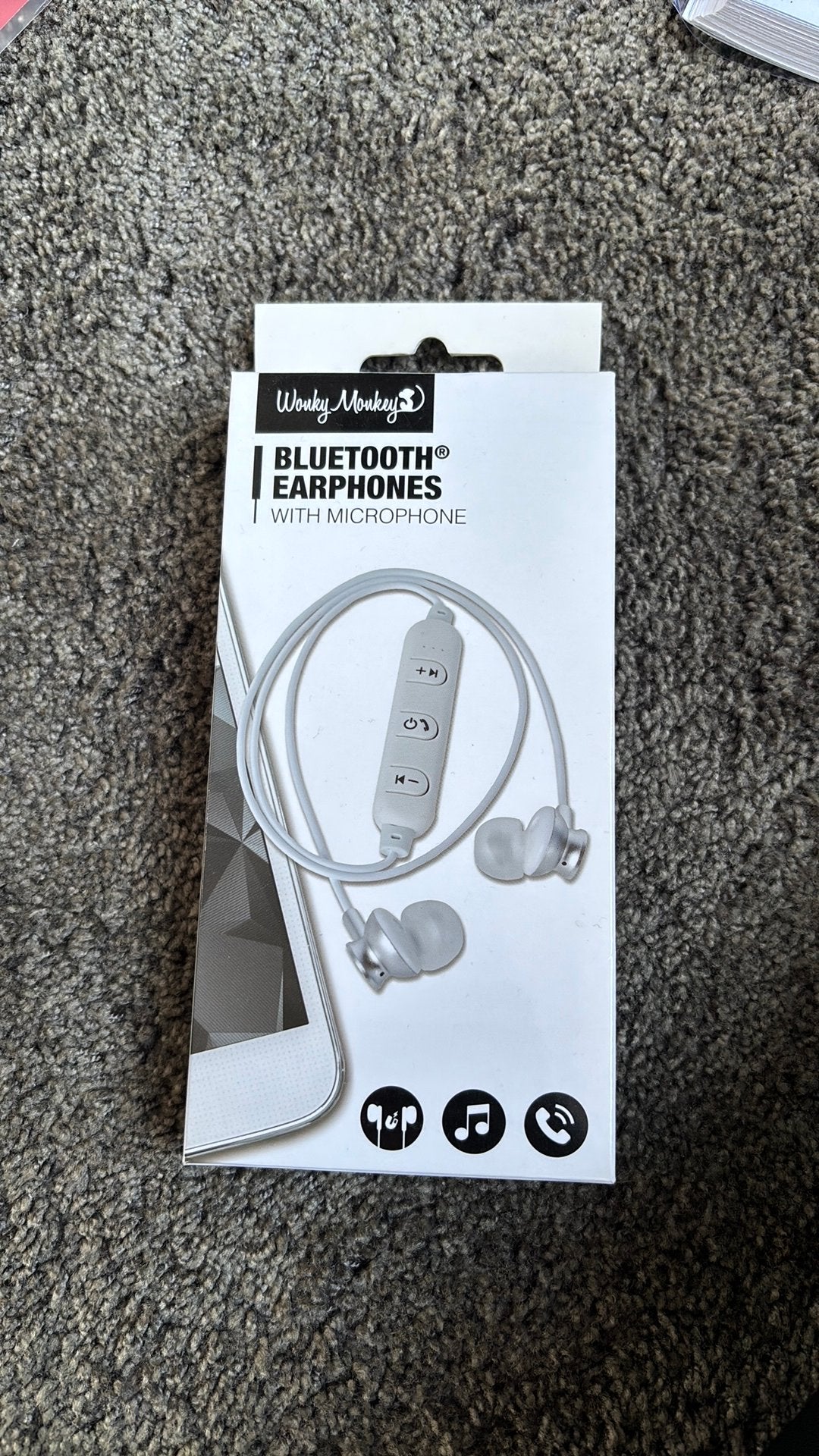 Wonky monkey bluetooth earphones(oordopjes) met microfoon, Ophalen, In gehoorgang (in-ear), Overige merken, Nieuw