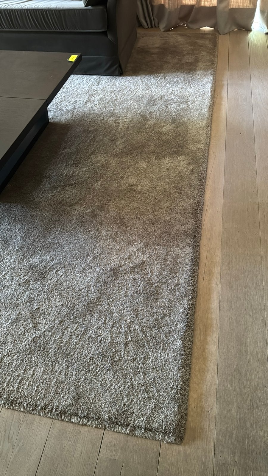 Modern grijs vloerkleed, 4,40 op 3,45, Ophalen, 150 tot 200 cm, 200 cm of meer, Zo goed als nieuw