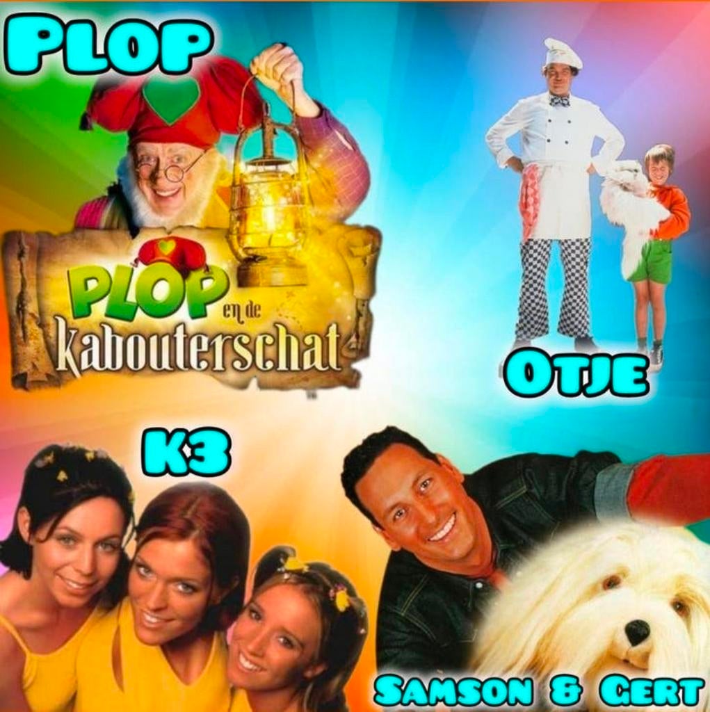 Studio 100 Plop en de Kabouterschat enz. Opgenomen van tv., Alle leeftijden, Ophalen of Verzenden, Gebruikt, Tv-serie of Tv-programma