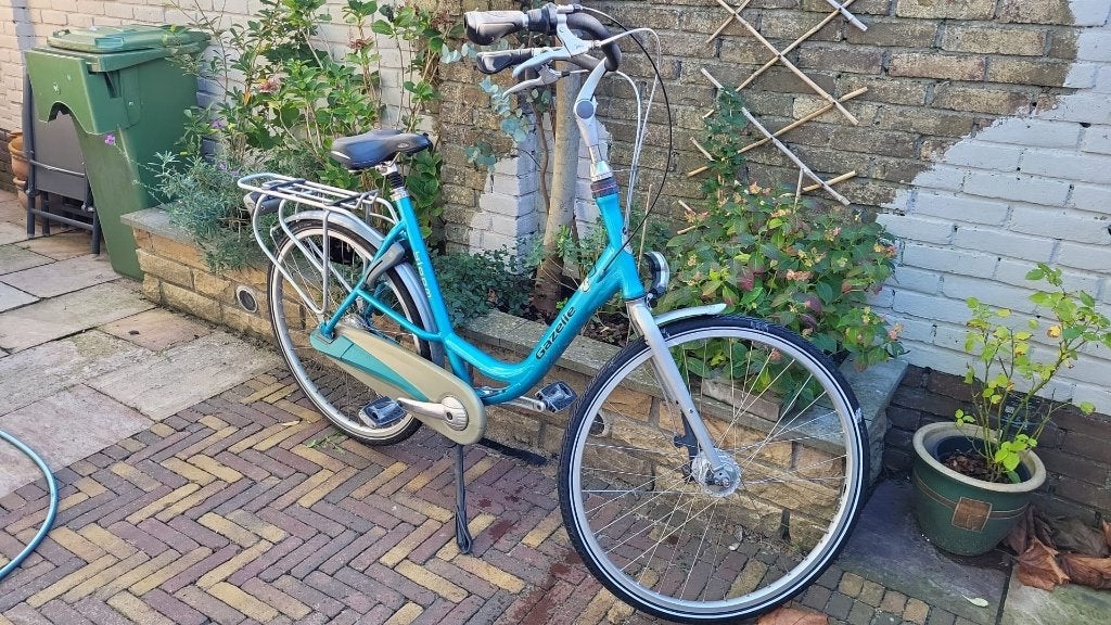 Gazelle fiets met versnellingen, Ophalen, Terugtraprem, Gebruikt, (Extra) lage instap