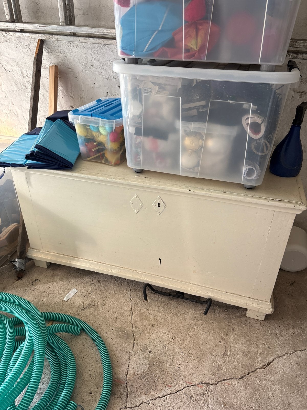 Vintage houten kist - Opbergkist, Ophalen