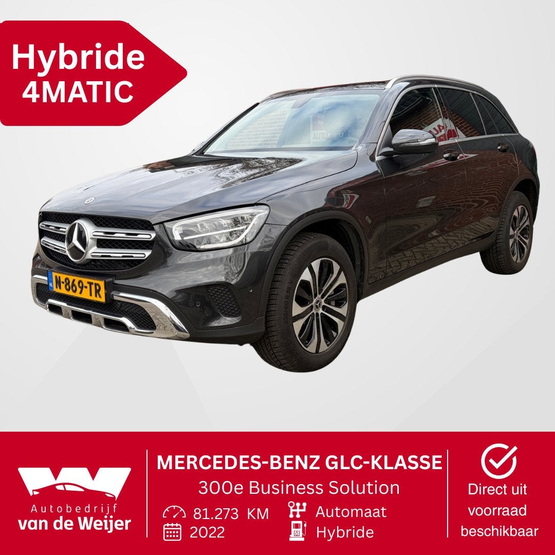 Mercedes-Benz GLC-klasse 300e 4MATIC Business Solution, Automaat, Dealer onderhouden, Gebruikt, 2000 kg