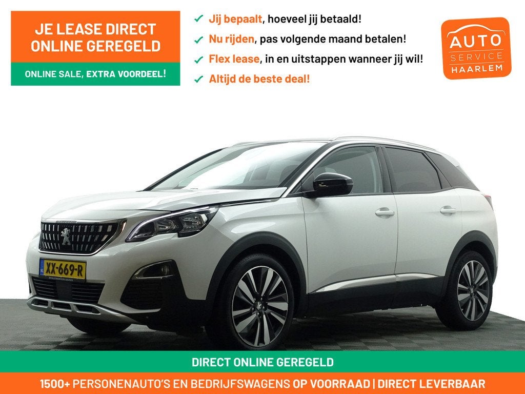 Peugeot 3008 1.2 PureTech Allure Aut- Two Tone, Sport Leder, Auto's, Peugeot, Gebruikt, Met garantie (alle), Wit, Bedrijf