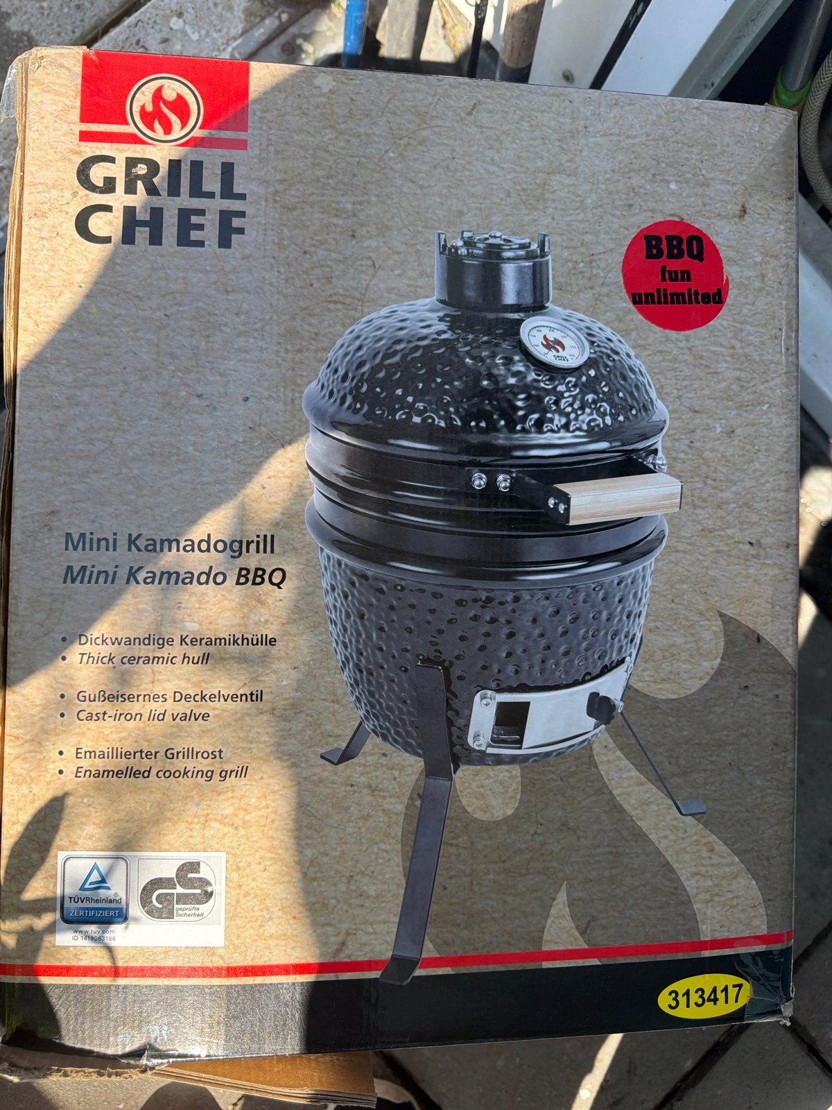 Grill Chef Mini Kamado BBQ - Nieuw in doos, Ophalen, Nieuw