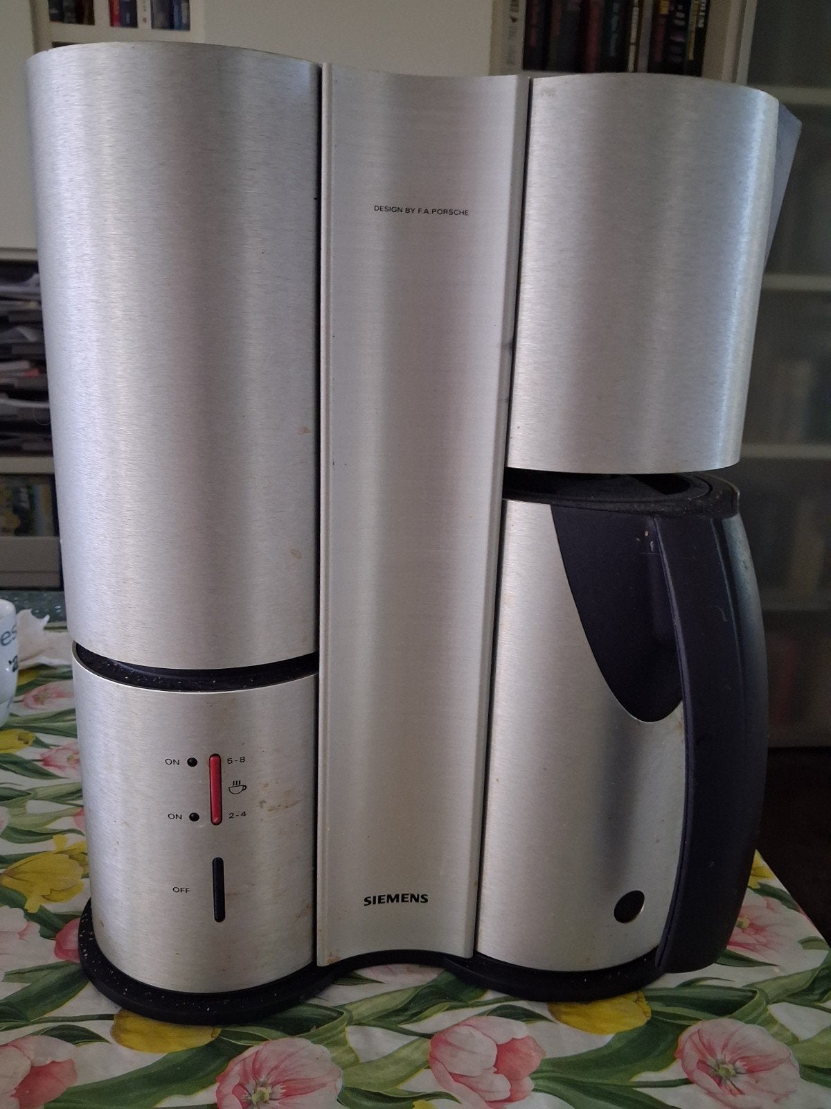 Siemens Koffiezetapparaat F.A. Porsche Design, Witgoed en Apparatuur, Koffiezetapparaten, Ophalen, Gebruikt, Koffiemachine, Gemalen koffie
