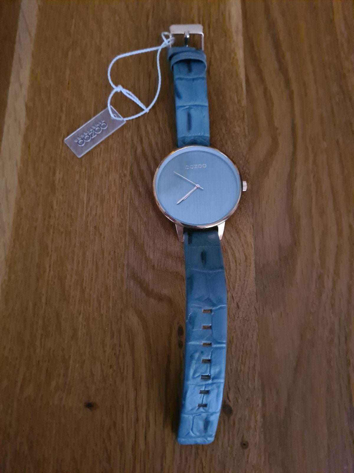 NIEUW Horloge Oozoo groot uurwerk, Ophalen, Nieuw, Leer, Overige merken