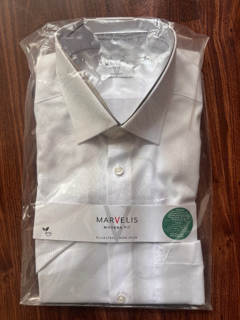 MARVELIS modern fit overhemd, wit. L. Nieuw., Kleding | Heren, Overhemden, Marvelis, Wit, Nieuw, Ophalen of Verzenden