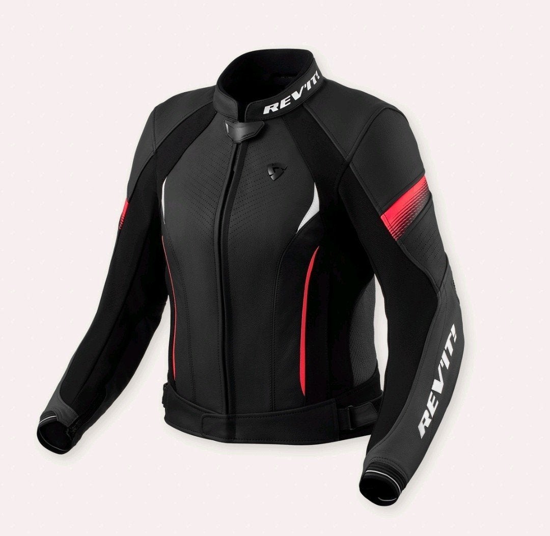REV'IT! Xena 4 Motorjas Dames - Zwart/Roze, REV'IT!, Jas | leer, Ophalen of Verzenden, Nieuw zonder kaartje