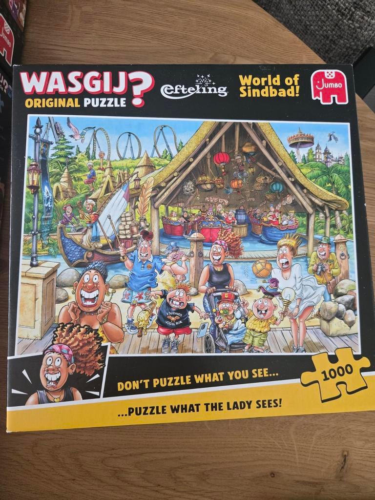Wasgij Efteling World of Sindbad 1000 stukjes legpuzzel, Ophalen, 500 t/m 1500 stukjes, Zo goed als nieuw
