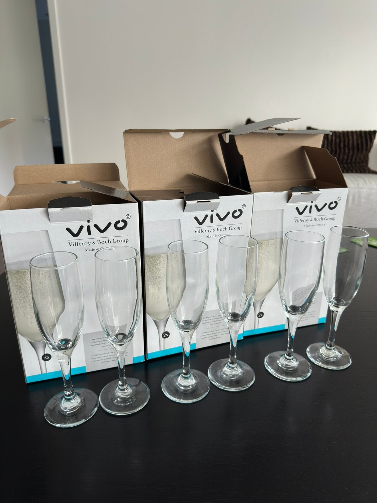 Vivo by Villeroy & Boch champagneglazen | Nieuw in doos |6st, Ophalen, Nieuw, Overige typen