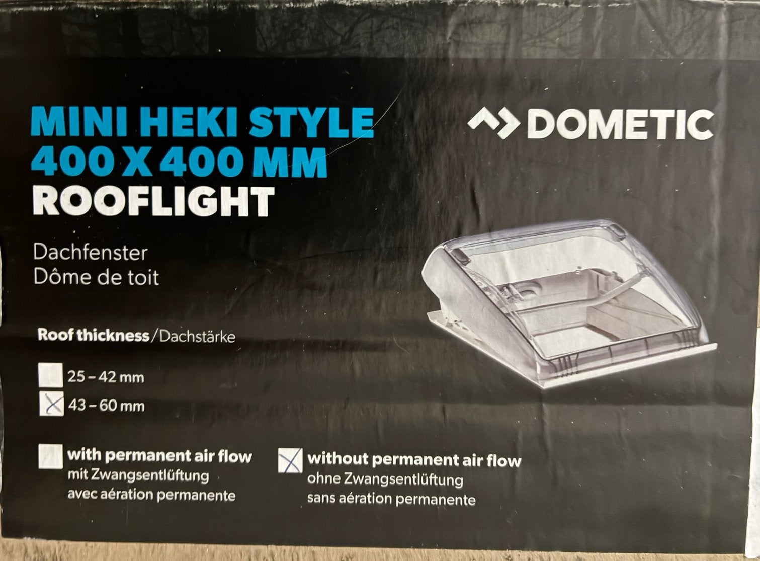 Dometic Mini Heki Style 400 dakluik camper - Nieuw!, Caravans en Kamperen, Camper-accessoires, Ophalen of Verzenden, Nieuw